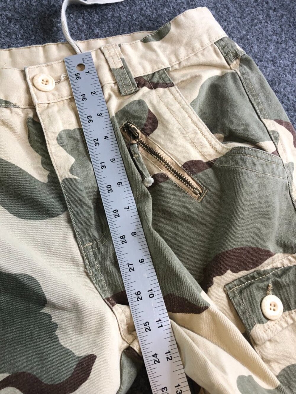 Vintage Mustway Pants Mens 32x30 Camo Cargo Utility Military Outdoor Paratrooper - Picture 9 of 14